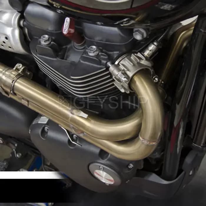 Tuyau de liaison d'en-tête de silencieux d'accès à la moto, Slip-on Escape, Triumph ScramJeff, Stree