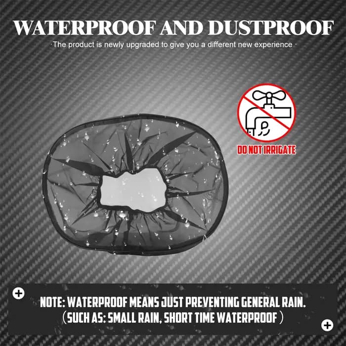 Couvercle de filtre à Air pour chaussettes de pluie de moto, couvercle de protection étanche noir po