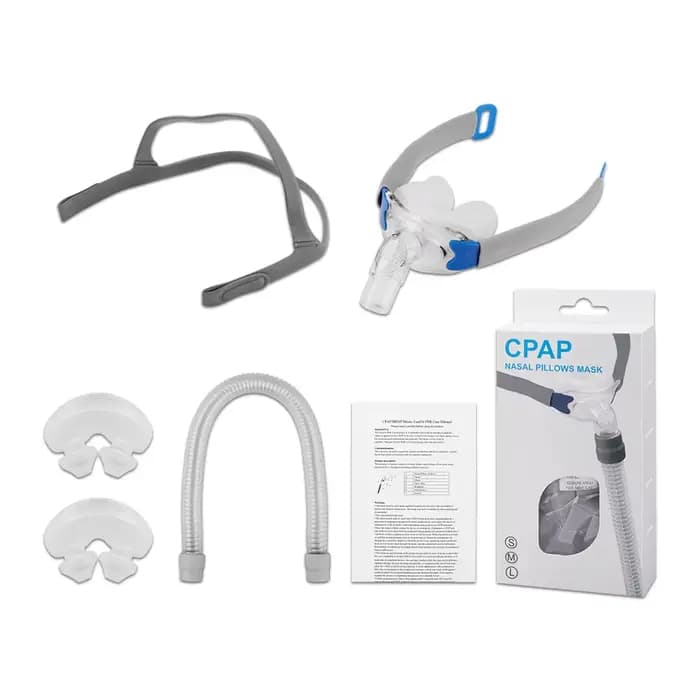 Cpap oreillers nasaux masque universel Apnée du sommeil masque Nasal avec couvre-chef pour masque Cp
