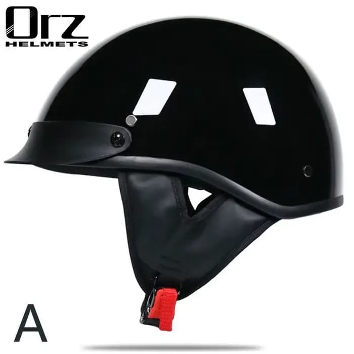Casque de moto certifié DOT demi-casque de moto Anti-chute demi-casque d'équitation hommes