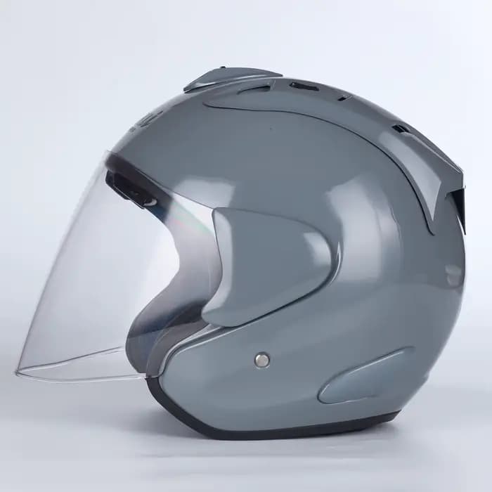 RAM4 gris demi-casque hommes et femmes moto tout-terrain casque d'été Cross Casco Capacete