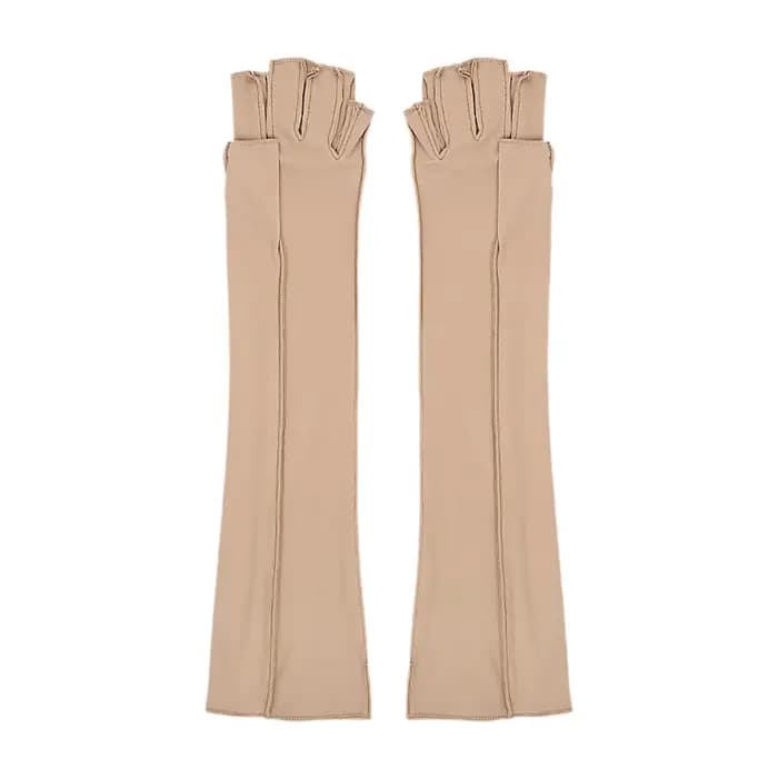 Gants de compression longs antidérapants et confortables pour adultes, pour le jeu, le piano, le spo