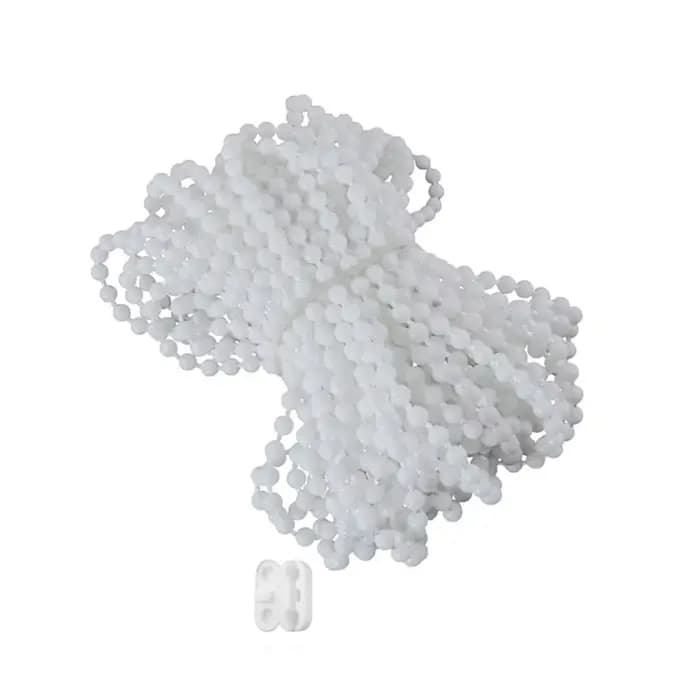 Accessoires de rideau de 10 mètres avec connecteurs, corde de rideau en plastique blanc, cordon de t