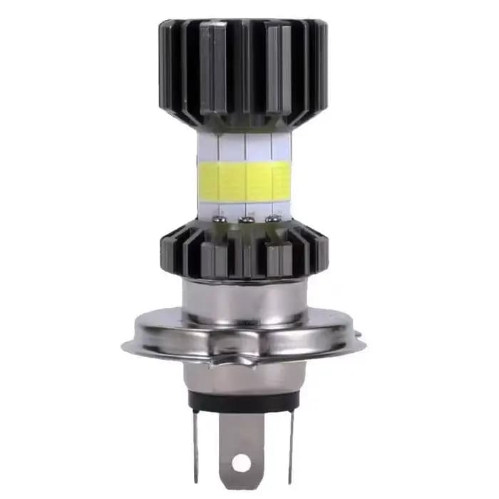 Ampoules de phares de Moto H4 LED H6 BA20D 69000LMLED, 8 côtés COB blanc 6000K, lampe Hi Lo, accesso