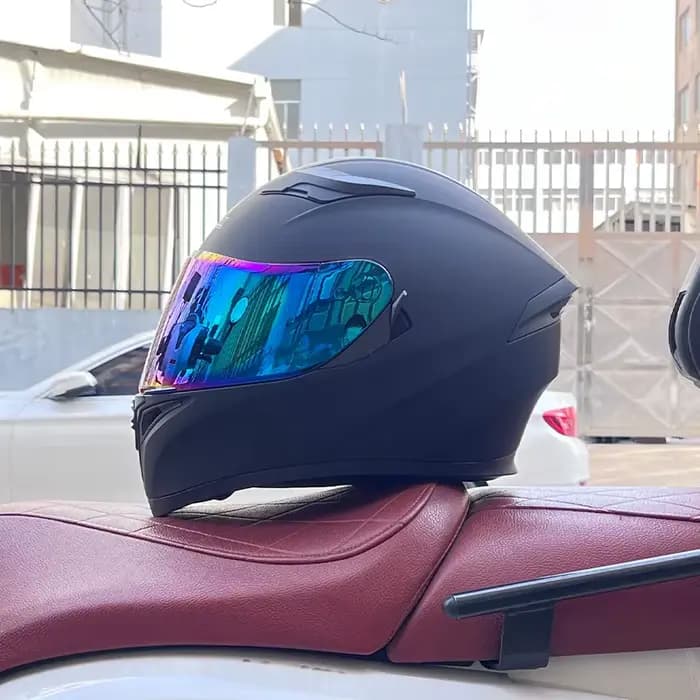 Casque de moto intégral, casque de course, casque de moto, casque de descente, approuvé par le DOT