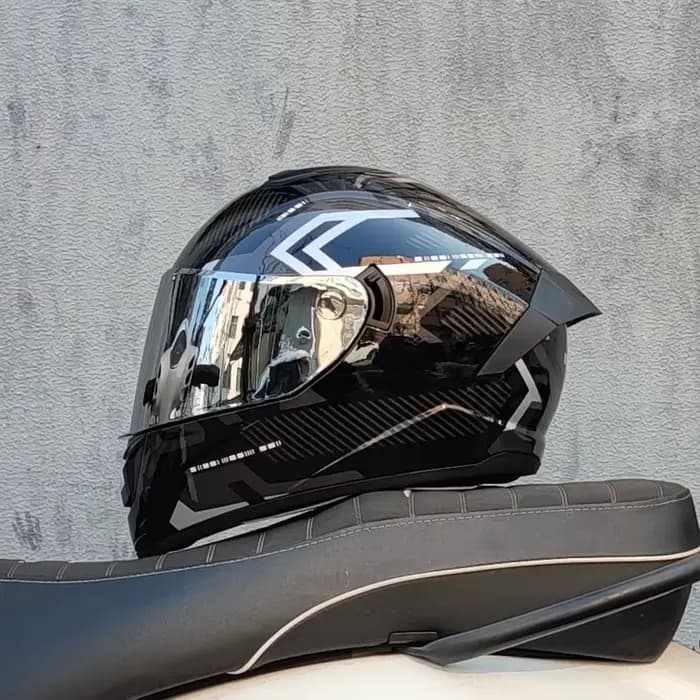 Casque de moto de sécurité approuvé DOT casque de course à double lentille intégral résistant à la r
