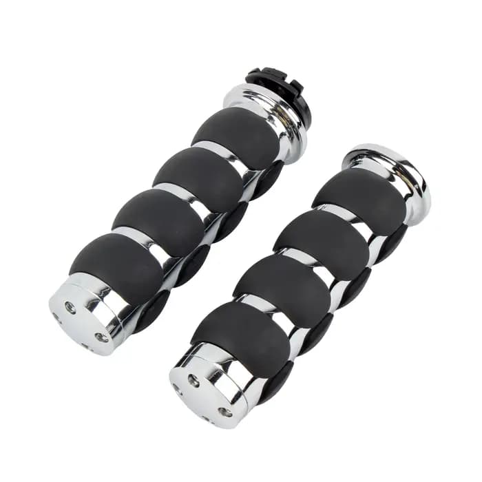 Poignées de guidon de moto 7/8 '' /1'', accessoires de poignée en caoutchouc et aluminium pour Harle