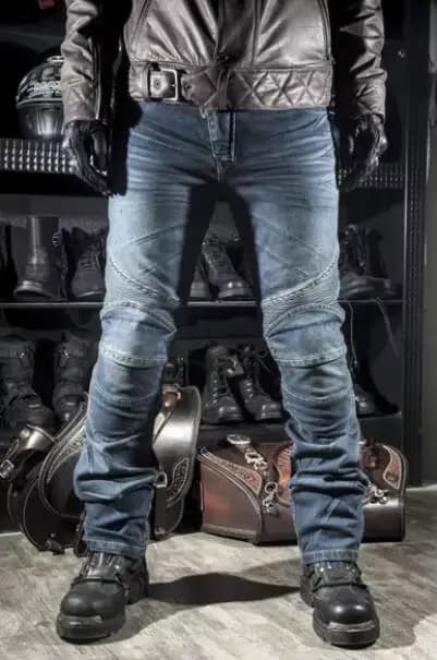 Komine-Jeans de moto pour hommes, jeans de moto pour hommes, équipement de protection, protège-genou