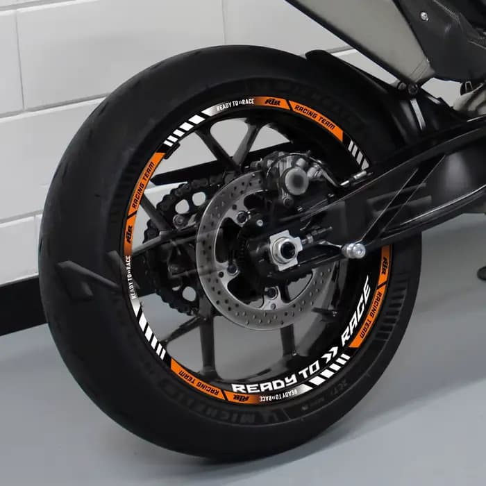 Autocollant réfléchissant à rayures pour jante de moto KTM Duke 390/690/790/890/1290, bande de 17 po