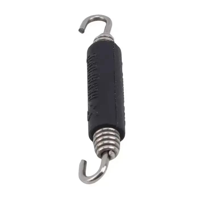 2 pièces en acier inoxydable universel moto silencieux d'échappement ressorts crochets avant moyen l