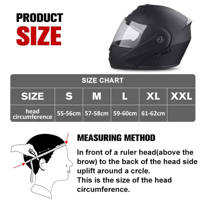 Uchoose casque de moto unisexe Certification DOT Double lentille Section transversale casque sécurit