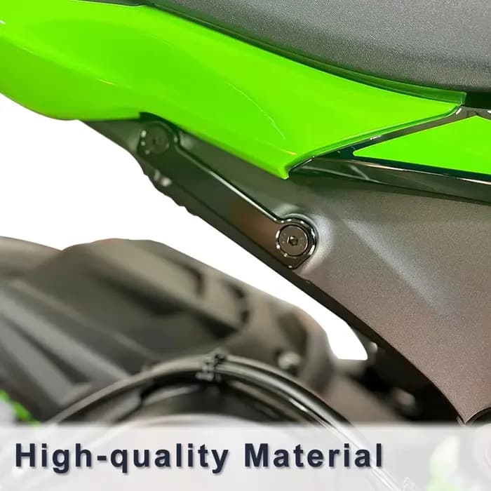 Couvercle de trous de cheville de passager arrière adapté pour KAWASAKI Ninja ZX-6R /ZX636 2009 – 20