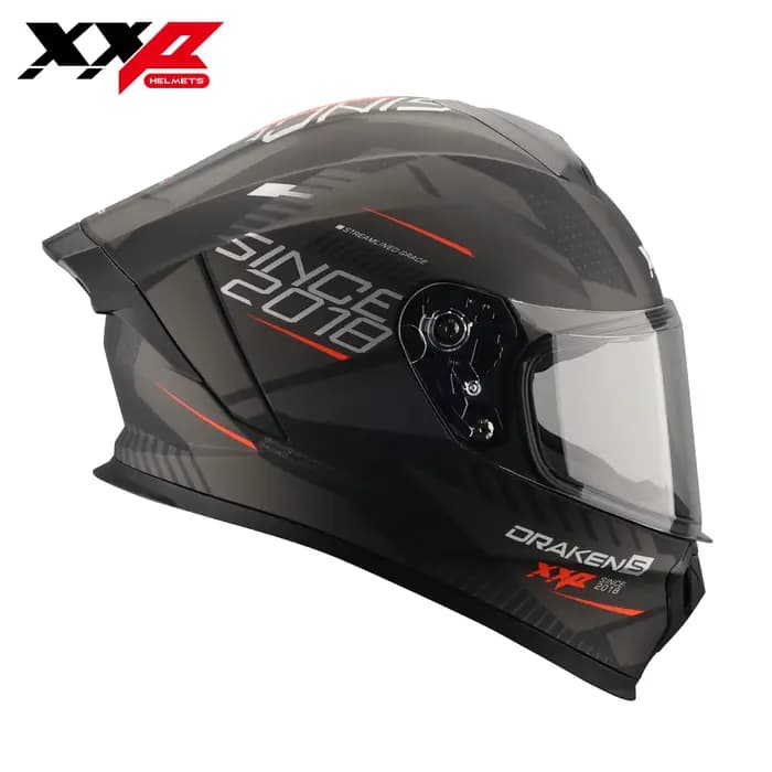 Casques de moto intégraux à double visière, casque de course noir mat, motocross S-XXL, aileron gran