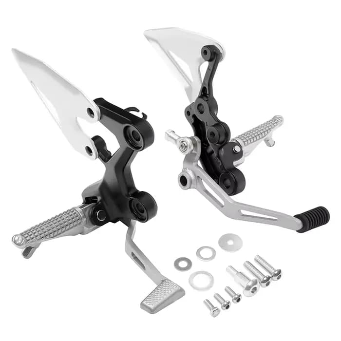 Support de repose-pieds pour conducteur avant de moto, pour Kawasaki Ninja 400 2018-2024 Z400 2019-2