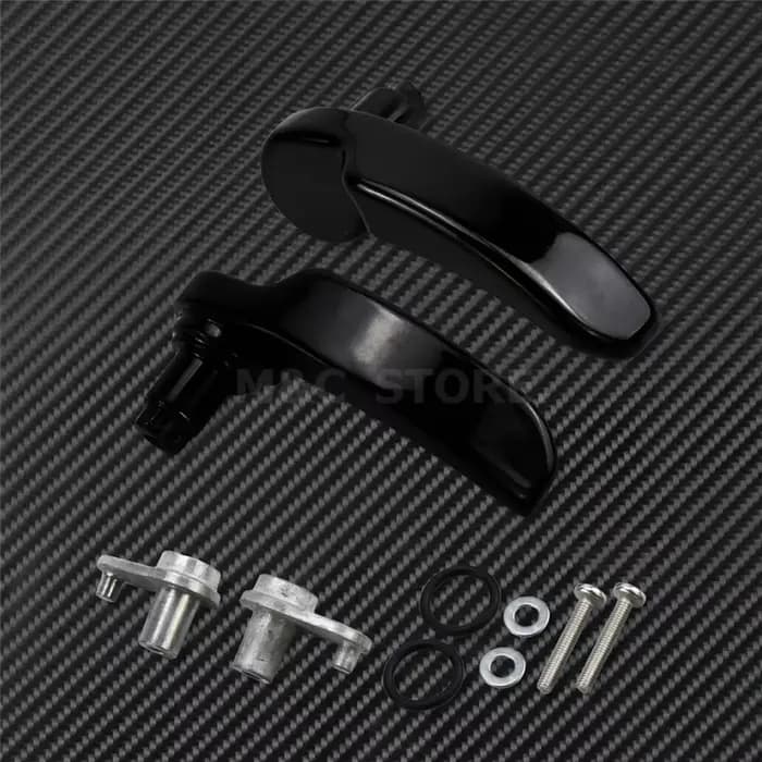 Lève-couvercle de sacoche de moto en aluminium noir, pour Harley Touring Electra Glide Road King Str