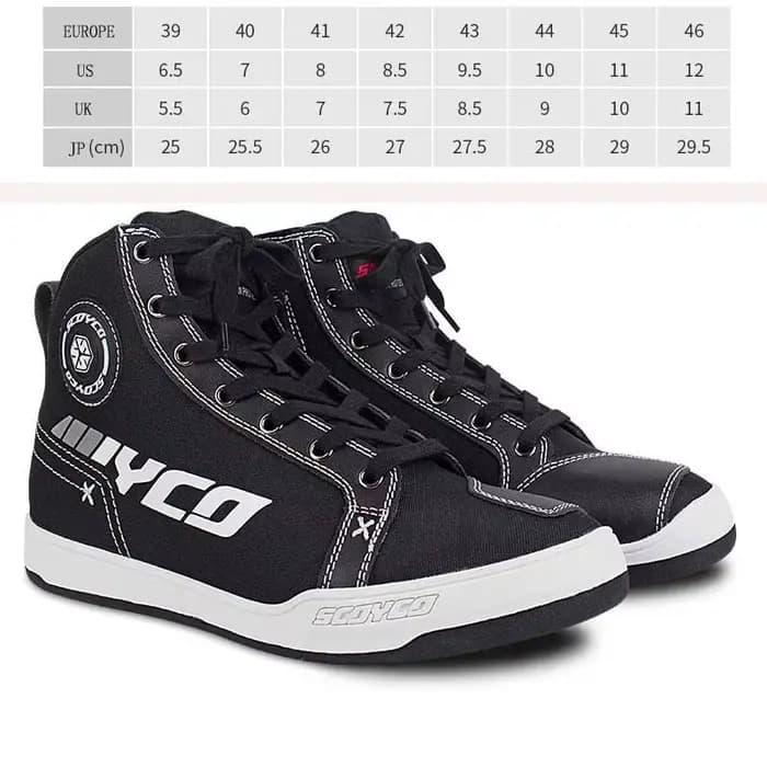 Bottes de moto pour hommes SCOYCO chaussures de motocross anti-collision résistantes à l'usure botte