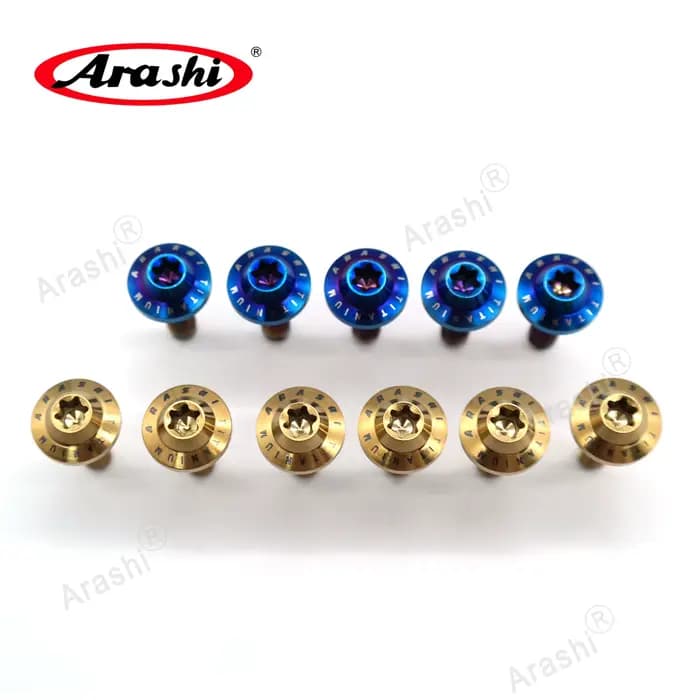 Arashi M6 / M8 Boulon De Montage En Titane Disque De Frein Rotor Disque Vis Pour YAMAHA MT03 MT-07 M