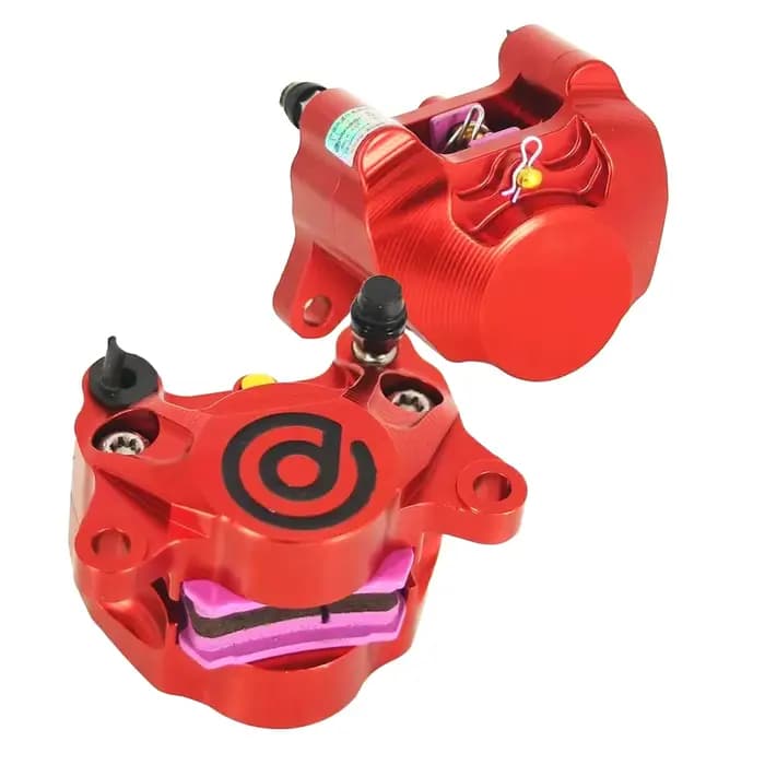 Étrier de disque de frein universel en aluminium CNC, 84mm x 2 pistons, pour Honda, Suzuki, Yamaha, 