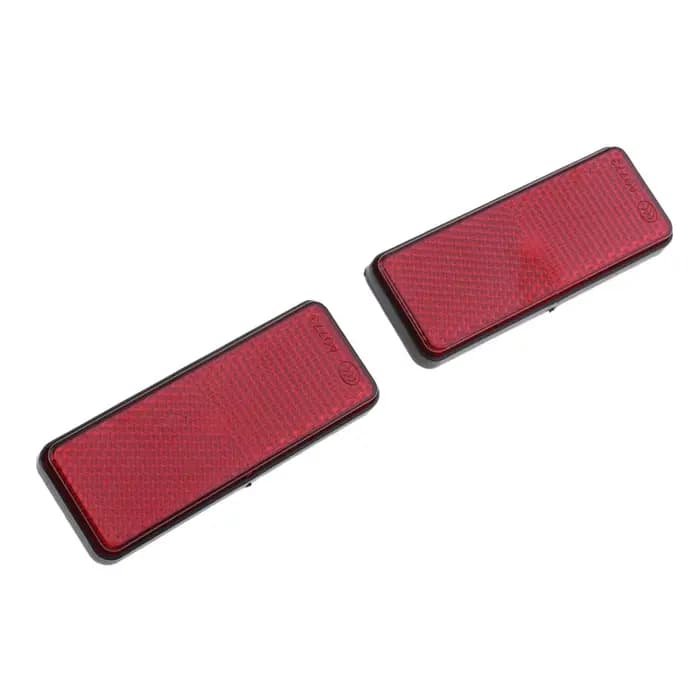 Réflecteur de coulée rectangulaire rouge pour moto, RL D343, réflecteur de sécurité, accessoires de 