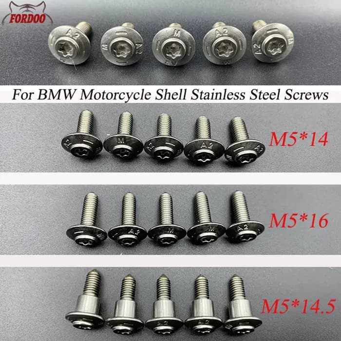 Vis en acier inoxydable pour coque de moto BMW, R1250GS, Runder GS LC, ADV, R18, R1250RT, Gravi GS, 