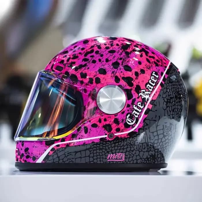 FASEED Dernier modèle de casque intégral rétro pour moto, pour hommes, pour la conduite de moto et l