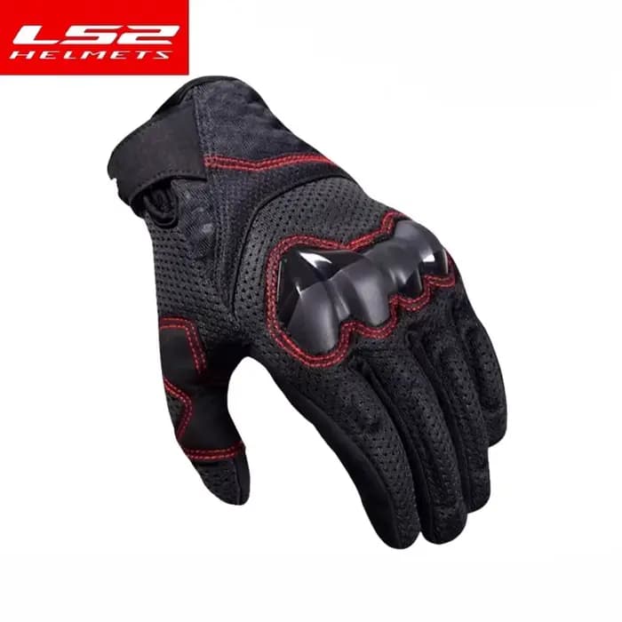 Gants de moto respirants LS2 MG040, certifiés CE, pour hommes, compatibles écran tactile, Guante Ls2