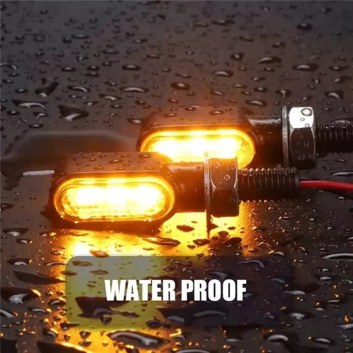 8mm Mini Led Moto clignotant lampe indicateurs clignotant Moto Led pour Honda Yamaha Kawasaki café R