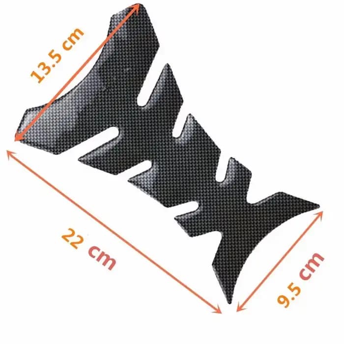 Autocollant universel de protection de tampon de réservoir de moto en carbone, 1 pièce, autocollant 