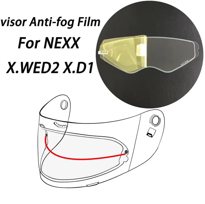 Film de Patch de visière de casque de moto pour NEXX X.WED2 X.D1 XD1 X.WST2, Film Anti-buée