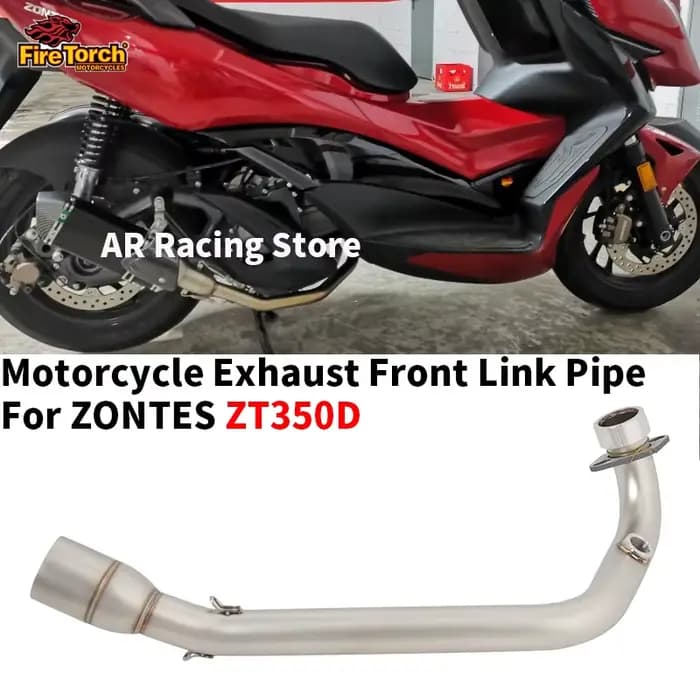 Sans lacet pour ZONTES ZT350D 350D Moto échappement Moto Modifi avant mi lien tuyau connexion 50.8mm