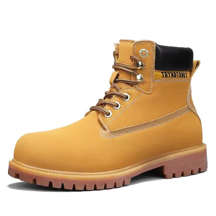 Bottines montantes en cuir véritable pour hommes et femmes, chaussures de sport de plein air de haut