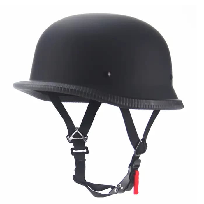 1 pièces X M/L/XL/XXL Vintage moto Cruiser casque demi visage casque allemand moto casque noir brill