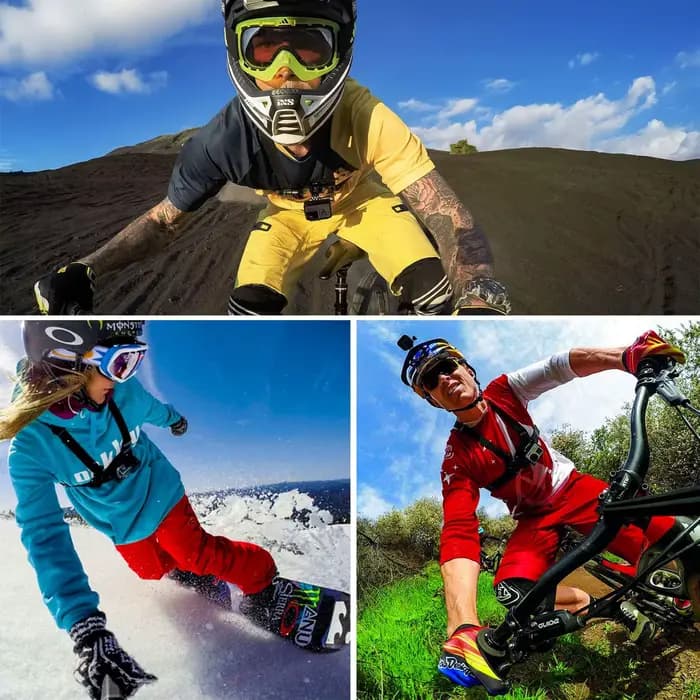 Ceinture de sangle de tête pour GoPro HD Hero11 10 9 8 7 6 5 4 3 SJ4000 SJ5000, accessoires de camér