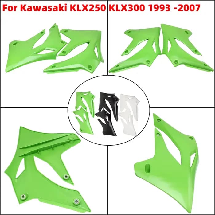 Couvercles de protection en plastique pour Kawasaki KLX, plaque précieuse, carénage Dirt Bike, acces