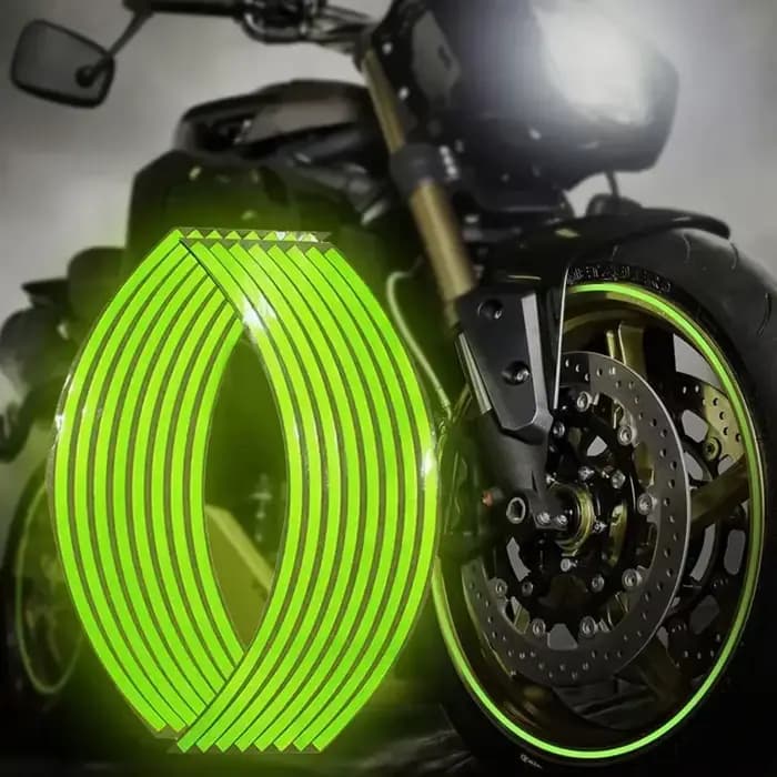 Autocollant universel pour moto, bandes réfléchissantes pour jante de roue, bande décorative, garnit