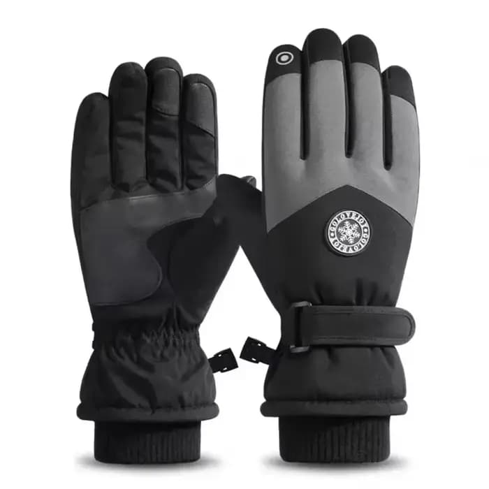 Gants de moto en polaire chauds, imperméables et résistants au froid, pour l'hiver, cyclisme, Ski, v