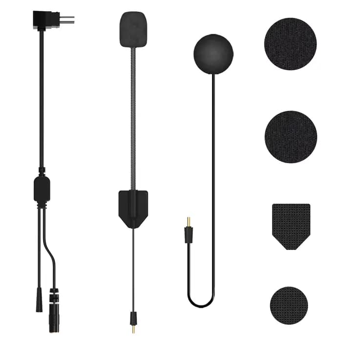 Fodsports HRSQS haut-parleur avec support de Clip de Microphone uniquement adapté pour casque de mot