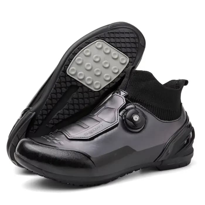 Knight-Bottes d'équitation de moto en plein air pour hommes et femmes, baskets anti-ald Wquinze, cha