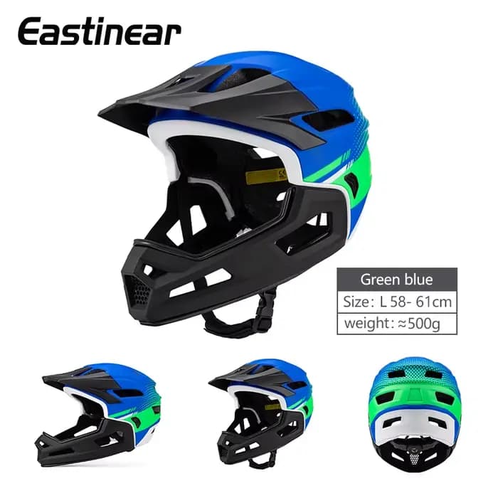 Eastinear's nouveau casque de vélo adulte intégral détachable Sports de plein air moto Skateboard ca