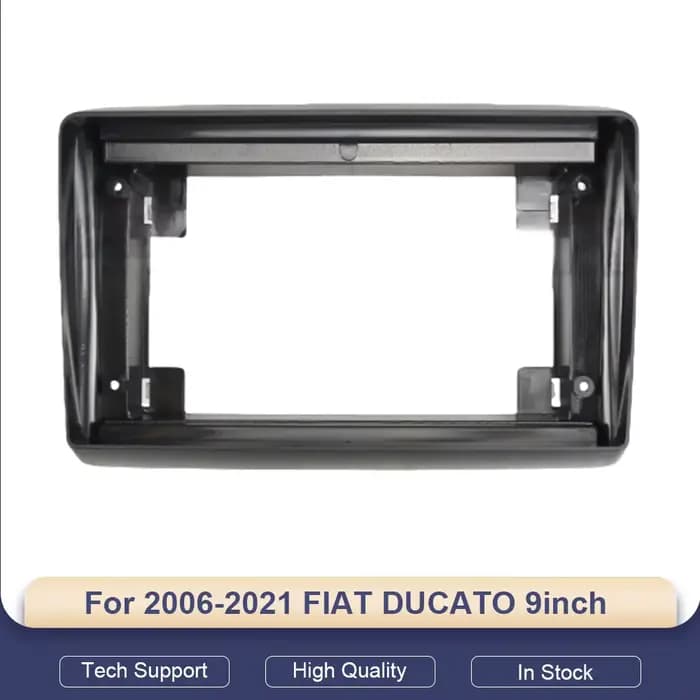 Pour Fiat Ducato 2006-2021, cadre d'autoradio Android 9 pouces 2 DIN, panneau de tableau de bord, fa