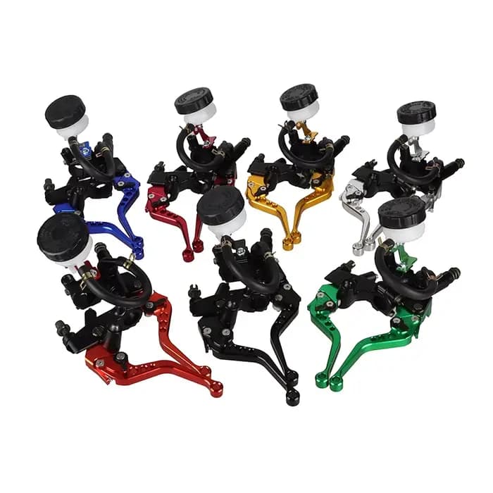 Kit universel de leviers de réservoir de maître-cylindre de frein d'embrayage réglable de moto CNC p