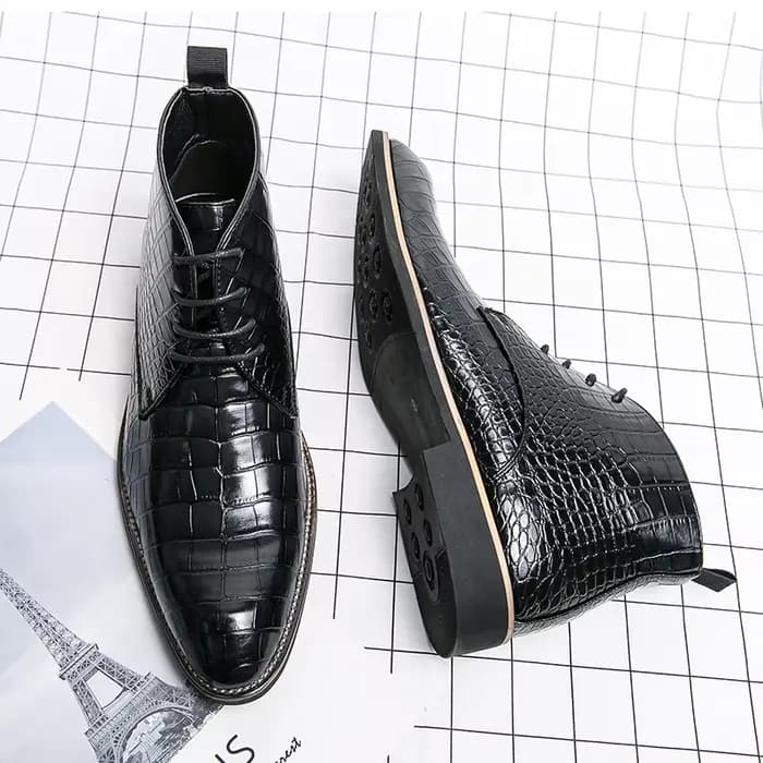 Bottes de moto pour hommes, en cuir véritable, helsea, rand, ashion, concepteur