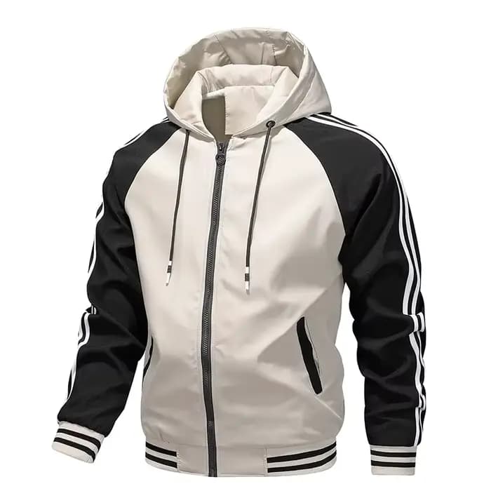 Veste de moto rayée haute performance pour hommes, coupe-vent, coupe-vent, vêtements pour hommes, au