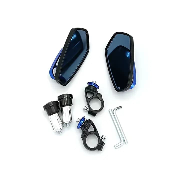 Rétroviseurs de moto CNC, verre transparent universel, extrémité de barre de scooter, rétroviseur de