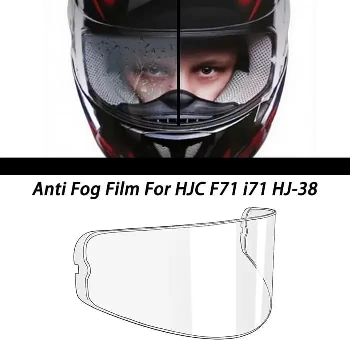Film Anti-buée pour visière de casque, pour HJC i71 F71 Carbon