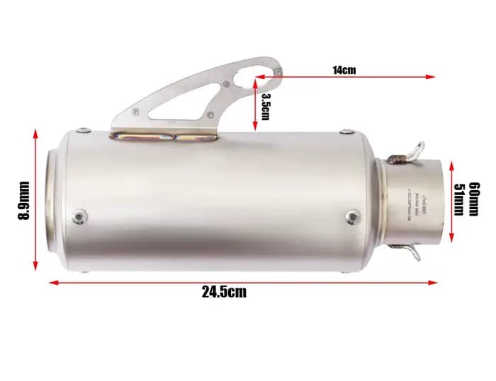 Tuyau d'échappement universel pour Moto, DB Killer Proyect, pour Yamaha R6 mt15 R1 R3 MT07 Z900 DUKE