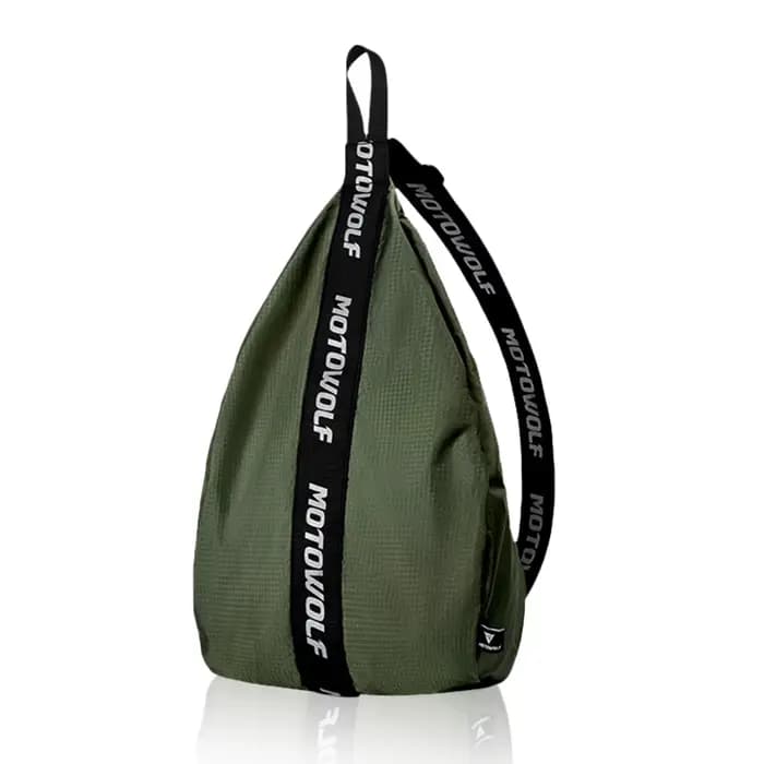 Sac de casque sac à dos étanche à la pluie poche de tirage pour moto Scooter cyclomoteur vélo demi-c