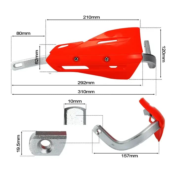 Pour YAMAHA KTM HONDA EXC KLX YZF CRF Dirt Bike Enduro Protection de guidon protège-mains universels