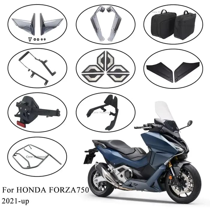Kit de déflecteurs de moto gauche/droite, pour HONDA FORZA750 2021 – 20202, sacoches latérales en pl