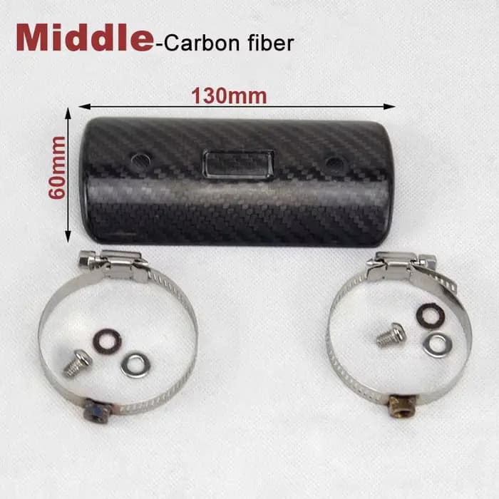 Protecteur d'échappement de moto en Fiber de carbone, bouclier thermique, couverture Anti-brûlure po